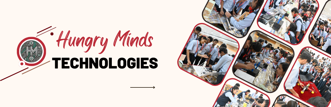 Students at a Hungry Minds robotics class